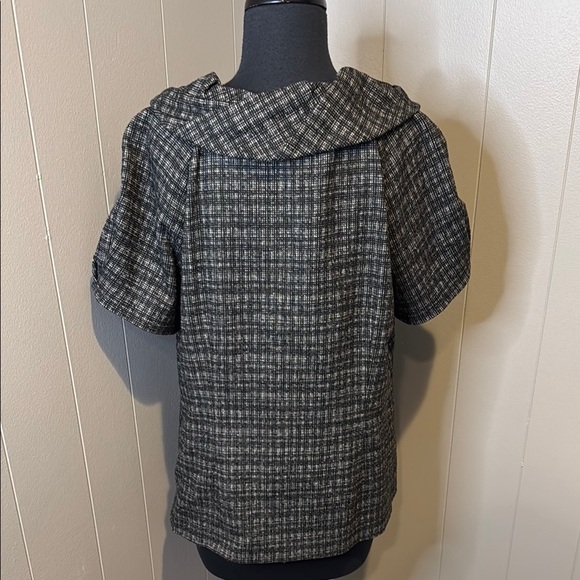 Z Classiques Entier Women’s Large Black and White Sailor Collar Blouse - Picture 4 of 6